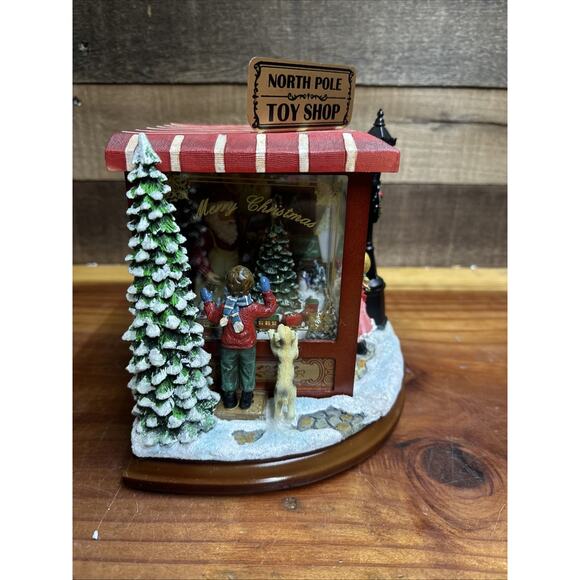 Amusements Santas North Pole Toy Shop Light Up Musical Box 8 Songs -excellent - Picture 8 of 9